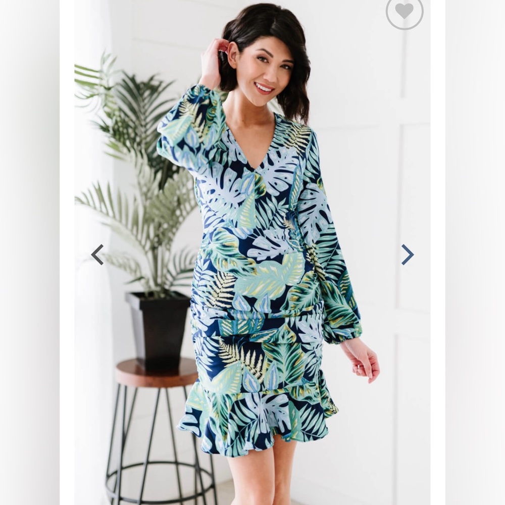 Dress Day Luxury Resort Ruffle Hem Dress - NWT
